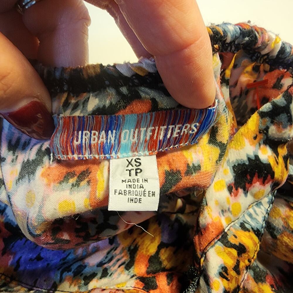 Urban Outfitters Naomi Strappy Back mini dress with a floral print Womens L Y2k - Picture 3 of 6